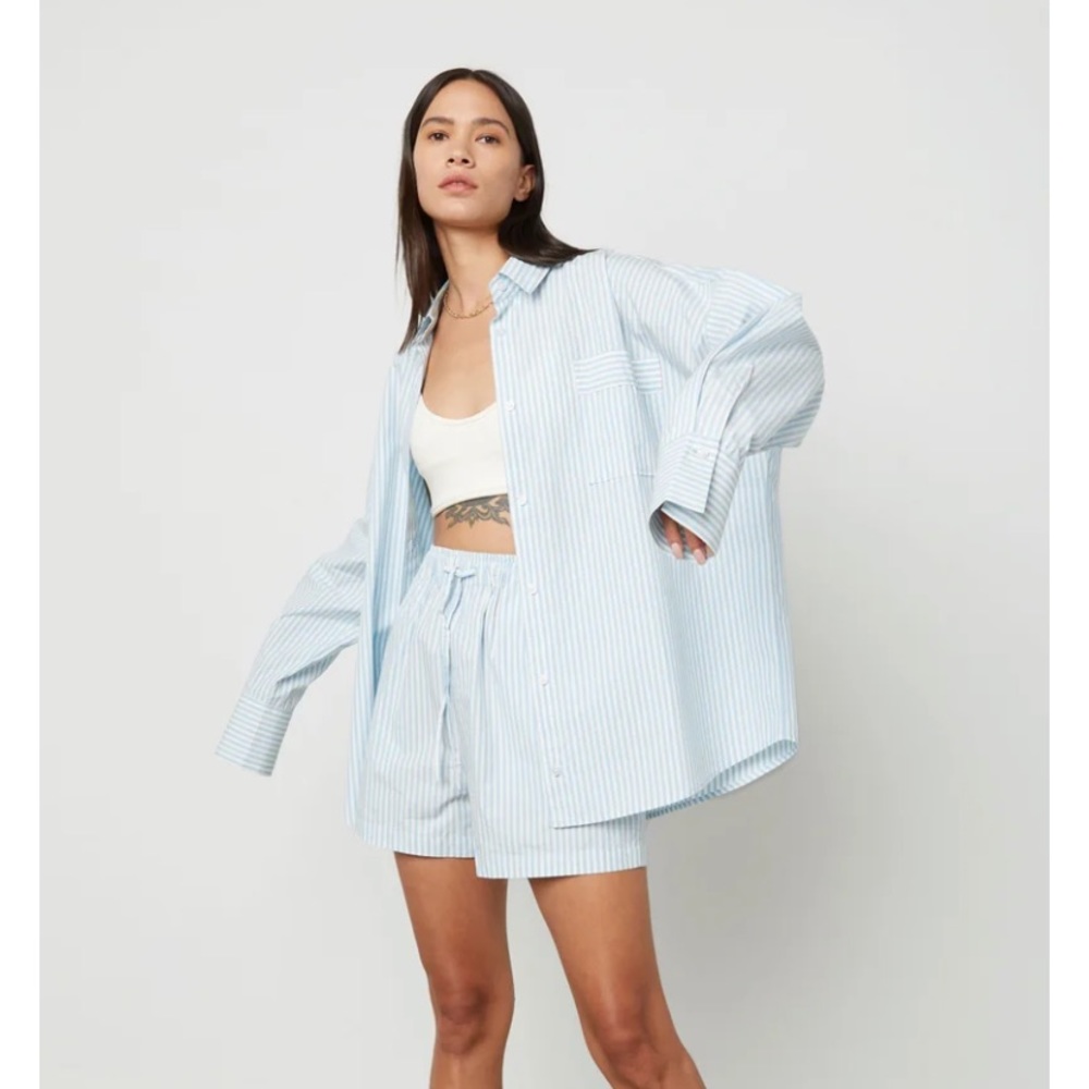 Oak + Fort | Oversized Poplin Shirt